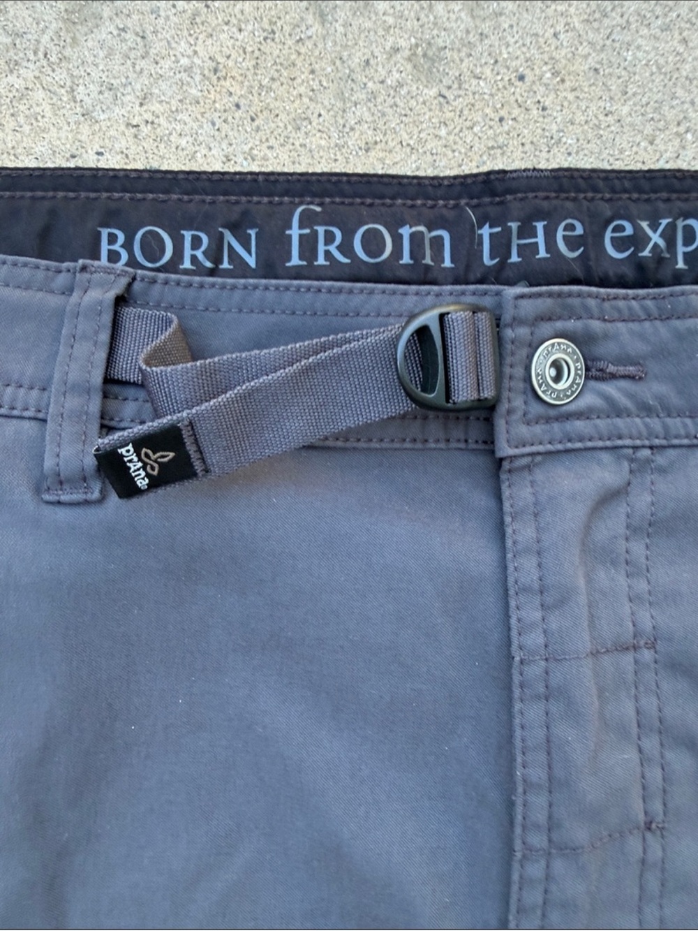 PrAna Men's zion Stretch Grey Gorpcore Hiking Trail Nylon Pants Size 38" x 30" - Picture 4 of 10